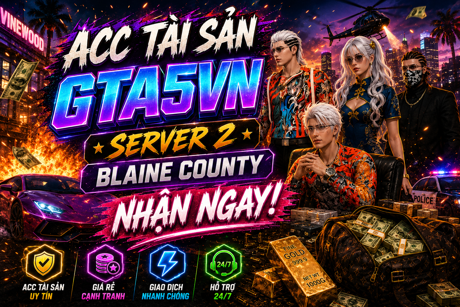 𝗔𝗰𝗰 𝗧𝗮̀𝗶 𝗦𝗮̉𝗻 𝗦𝘃𝟮 𝗕𝗹𝗮𝗶𝗻𝗲 𝗖𝗼𝘂𝗻𝘁𝘆